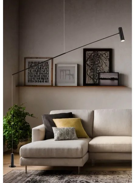 Redo 01-2695 - PICAS LED állítható állólámpa LED/12W/230V fekete