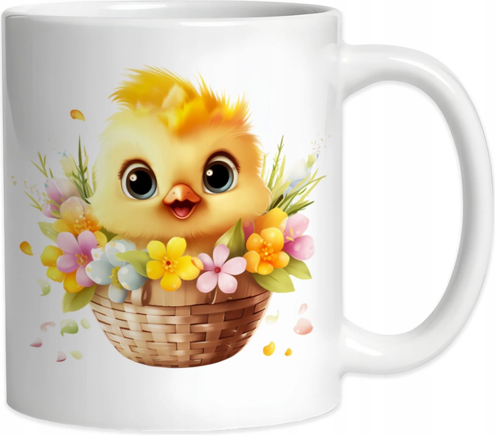 Húsvéti Bögre Tavaszi Csirke Kosárban