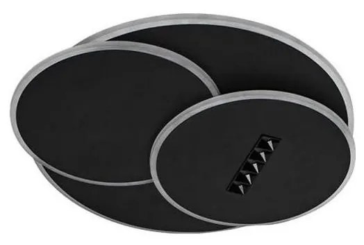 LED Dimmelhető mennyezeti lámpa LED/90W/230V 3000-6500K fekete + távirányítás