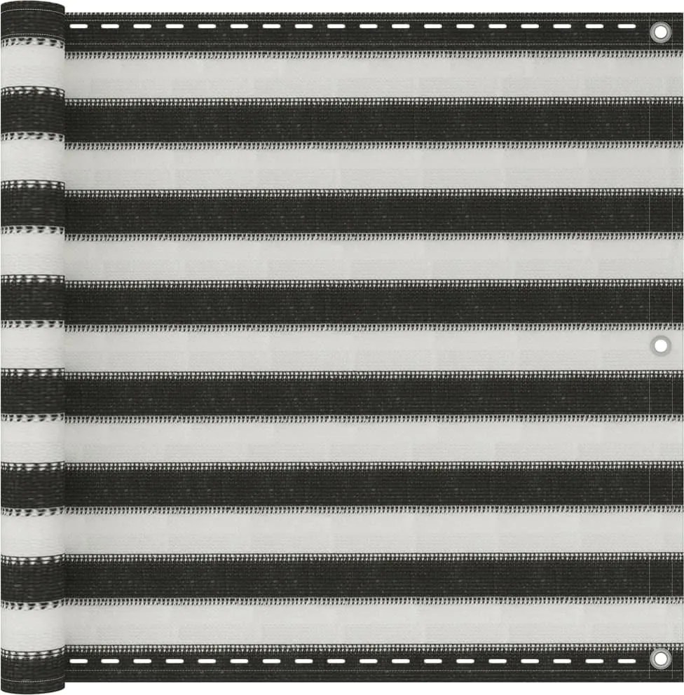 vidaXL balkon napellenző HDPE 90x600 cm Antracit és fehér