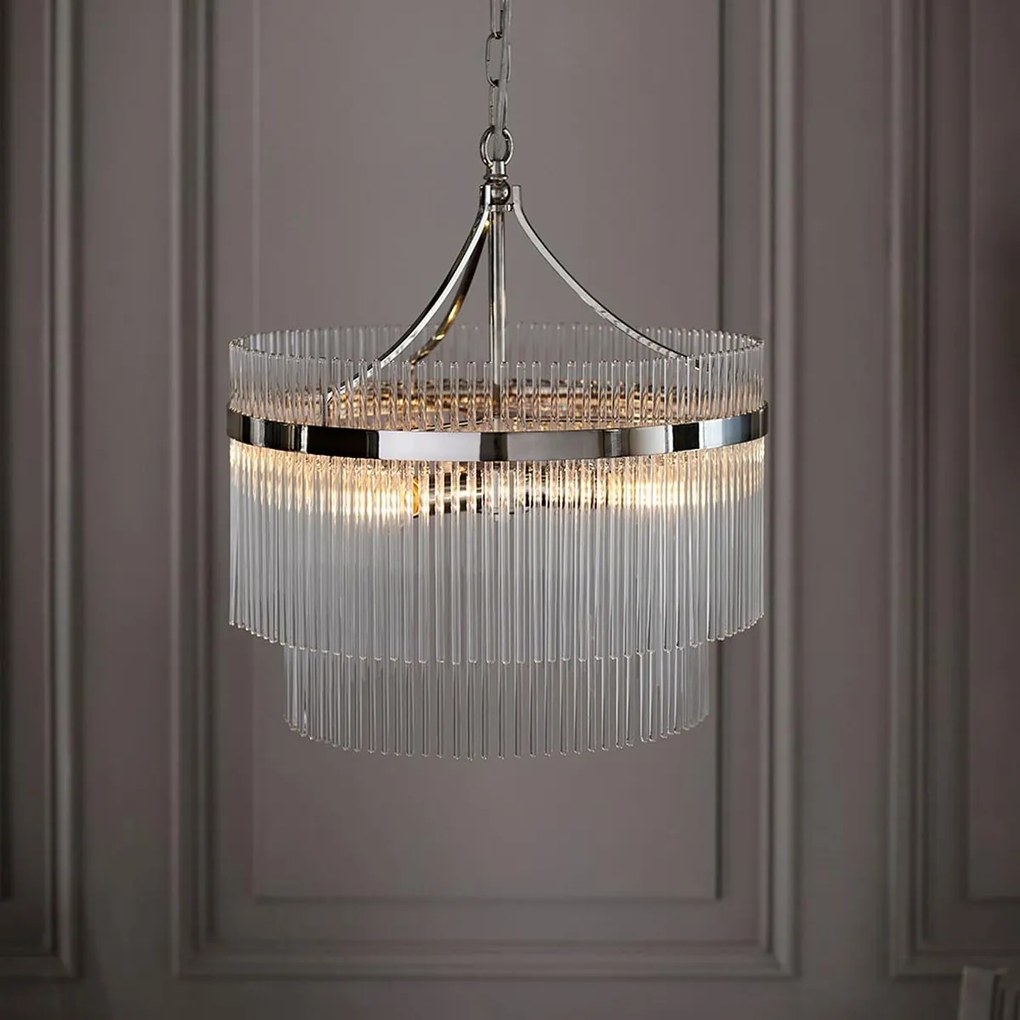 Endon glamour modern függeszték marietta nikkel átlátszó end104112