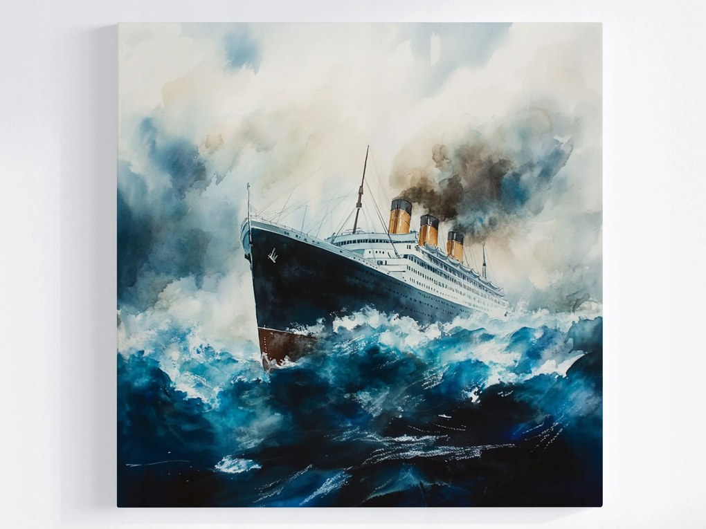 Poszter Víz Hajó Vonalzó Transzatlanti Titanic 40x40