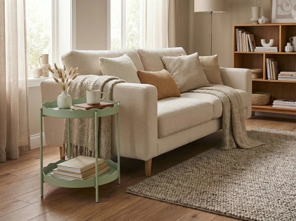 Kisasztal RAVELO Ø 40,5 cm, zöld