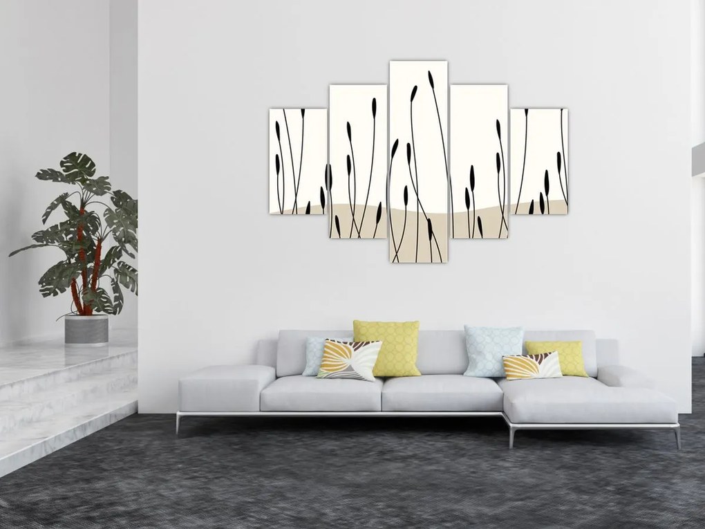 Kép - Grafikus rét N⁰3 (150x105 cm)