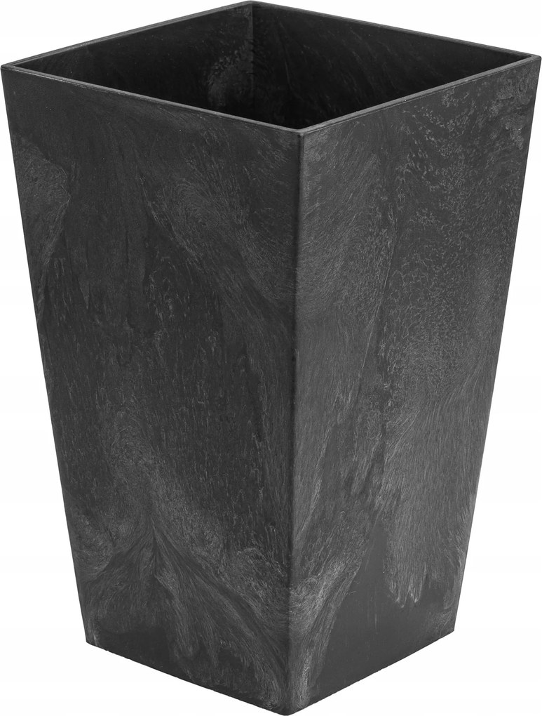 Virágtartó magas 12,6x12,6x20 cm antracit