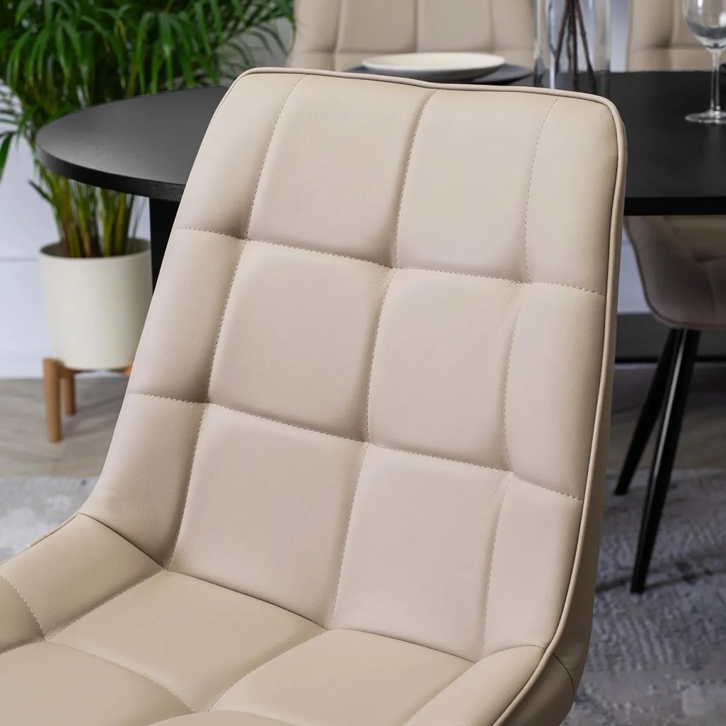 Bézs Eco-bőr Étkezőszék. MONZA