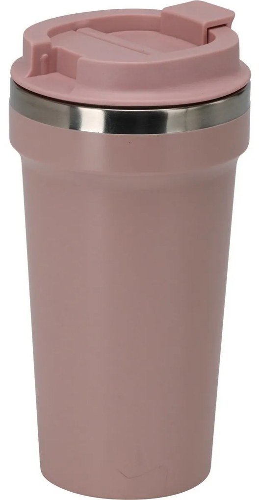 Utazási ivópohár, bézs, 500 ml