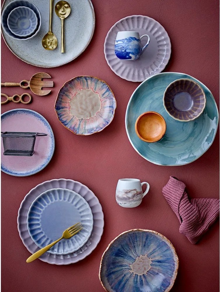 Sötétlila kőedény tálka 400 ml Latina – Bloomingville