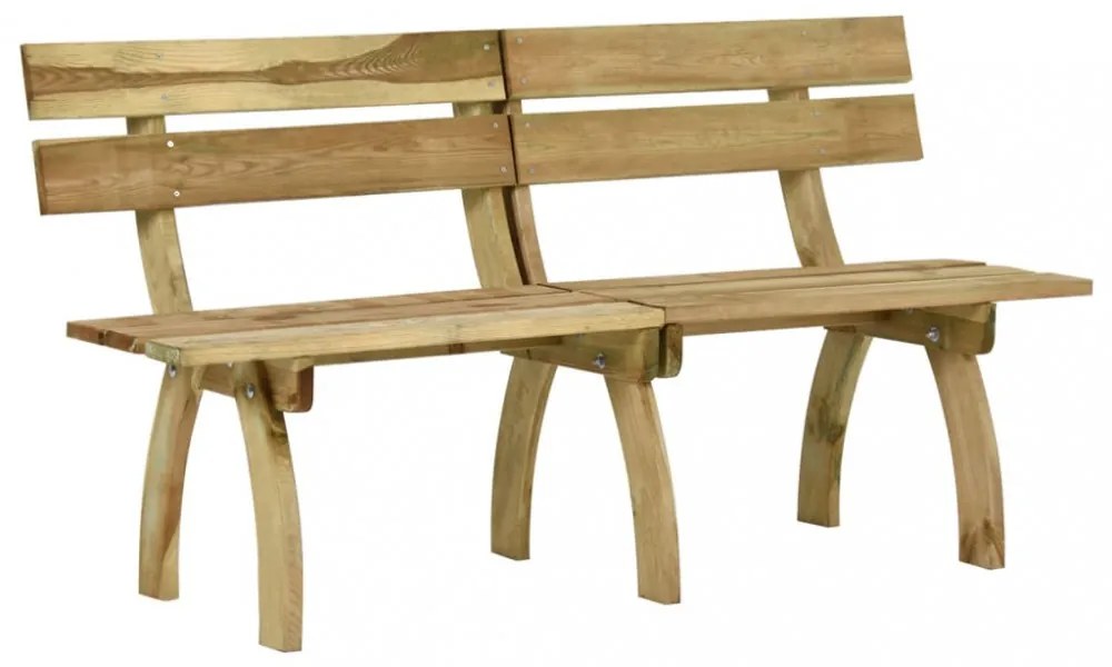 impregnált fenyőfa kerti pad 160 cm