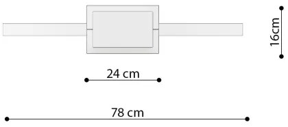 Thoro TH.175 - LED Csillár zsinóron RIO LED/50W/230V CRI90 3000K átm. 78 cm arany