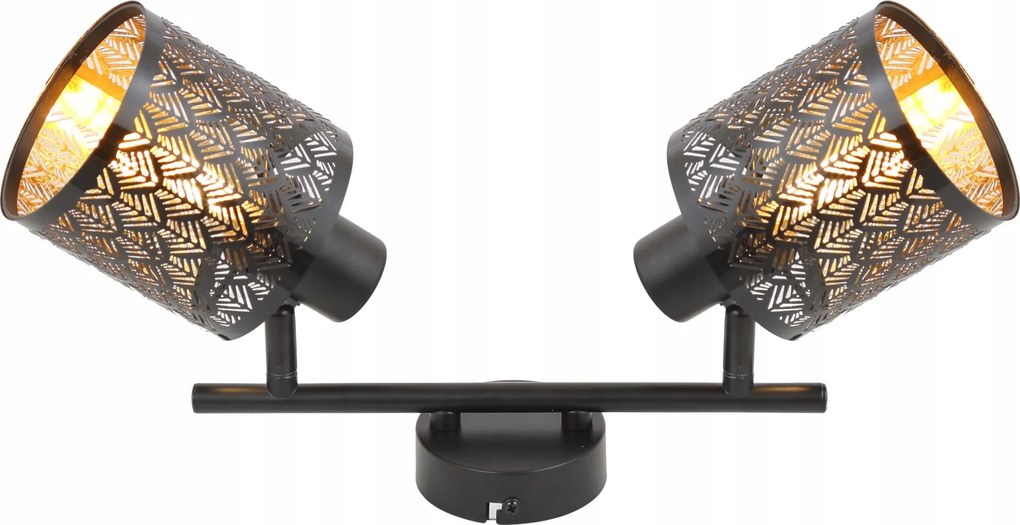 Téglalap alakú spot Reality fekete, sárga Toulouse 840502-02