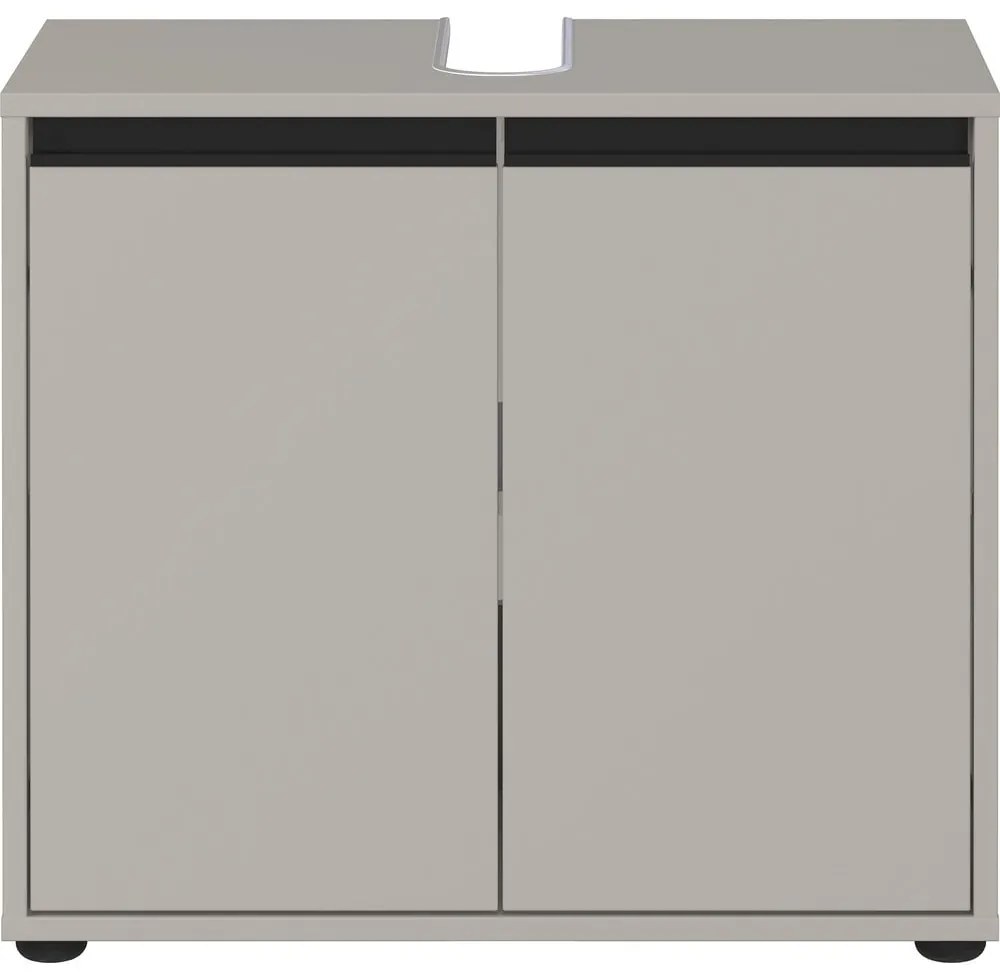 Szürke mosdó alatti szekrény 63x55 cm Lemont – Germania