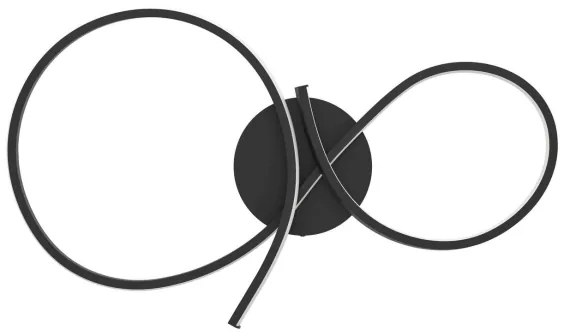 Eglo 901266 - LED Mennyezeti lámpa SERPINS LED/21W/230V 3000K fekete