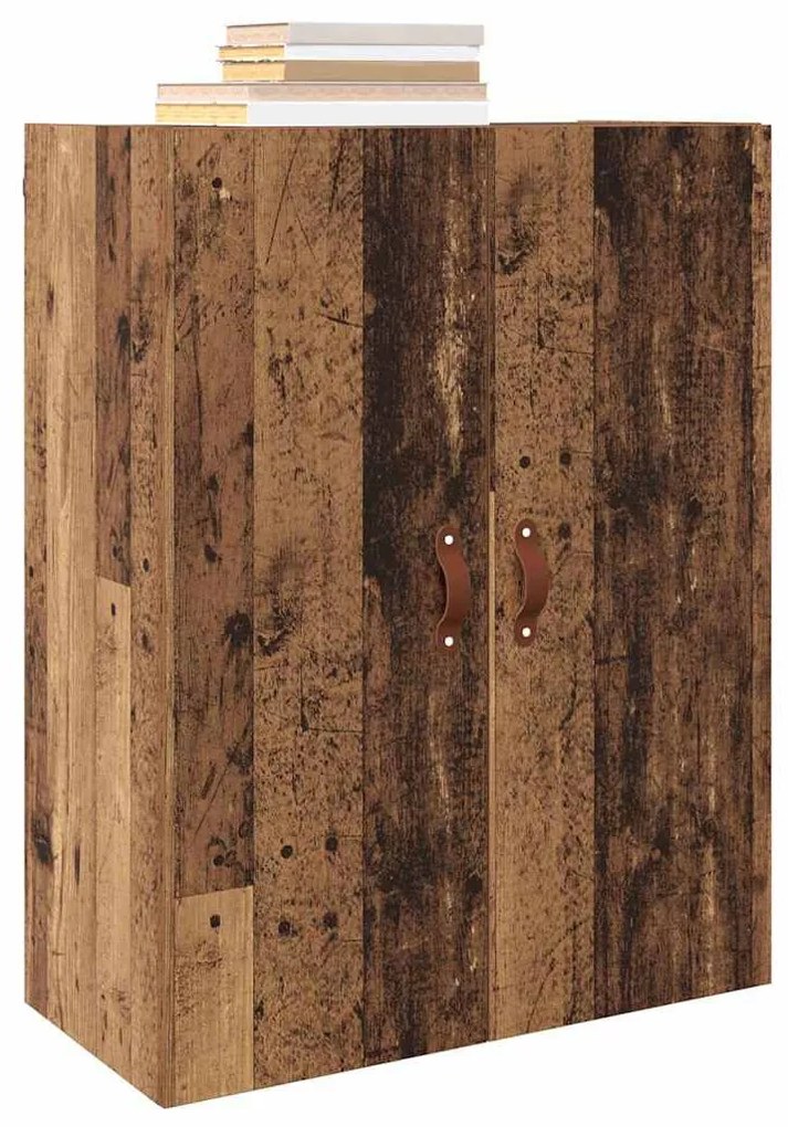 Fali szekrény Falra szerelhető Barna 69.5 x 34 x 90 cm Faanyag