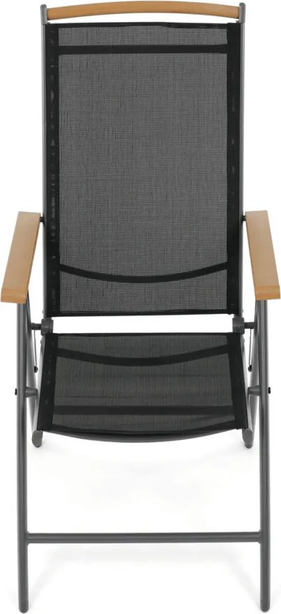 Kerti szék, alumínium, hálós kivitel, szürke, AZC-W1408 GREY