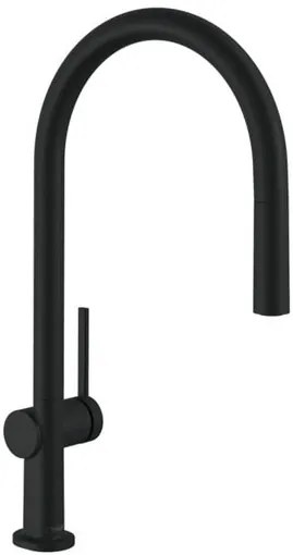 Hansgrohe Talis mosogató csaptelep kihúzható zuhannyal matt fekete 72802670