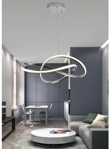 LED állítható fényerőjű csillár kábellel LED/70W/230V 3000-6500K króm DO-val