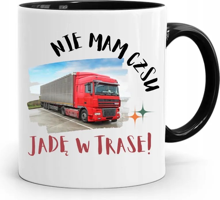 Sofőr Tira Bögre Fekete Ajándék fényképes nyomtatással