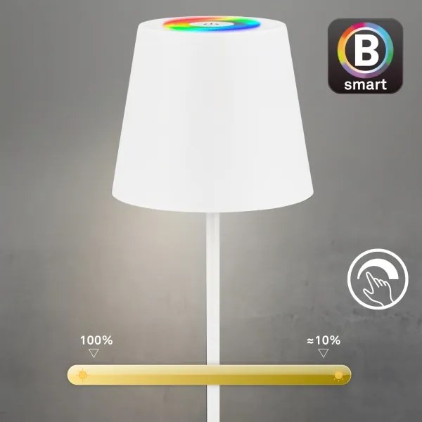 Briloner 7559016-LED RGB COLORIS asztali lámpa 3,5W/5V IP44 2000mAh Wi-Fi Tuya