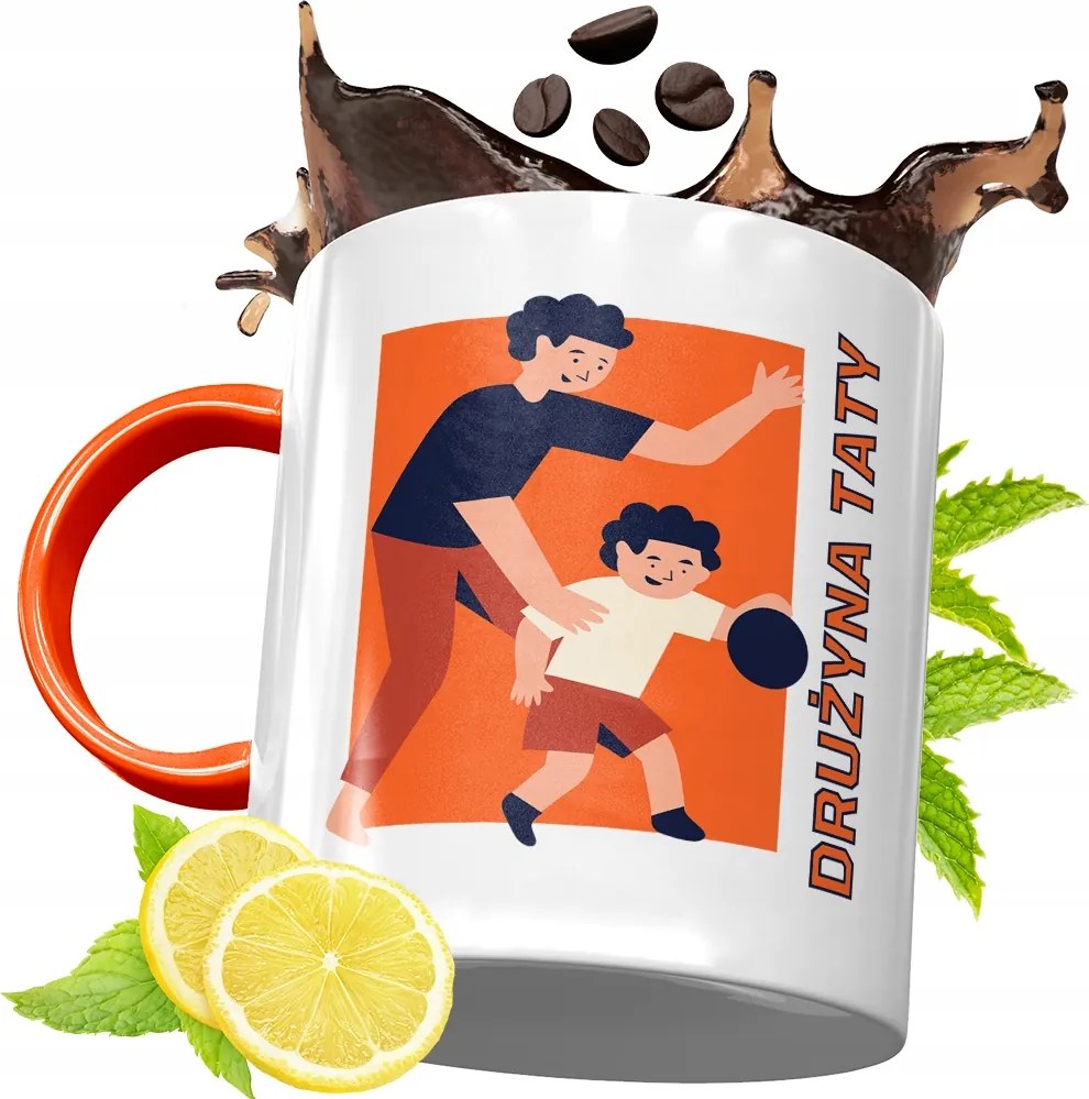 Narancssárga Bögre Apák Napjára Ajándék fényképes nyomtatással