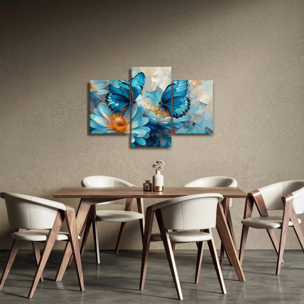 Kép - Kék pillangók (90x60 cm)