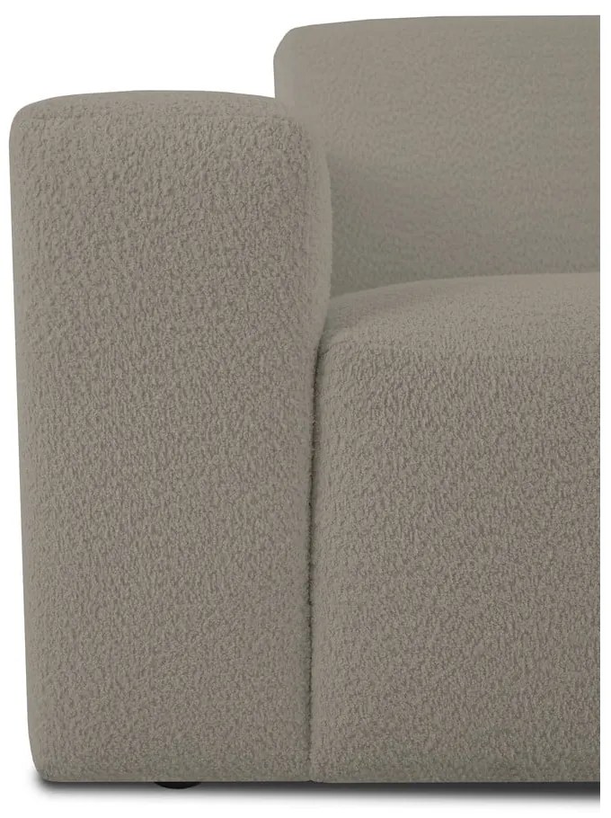 Világosbarna buklé sarokkanapé (jobb oldali) Roxy – Scandic