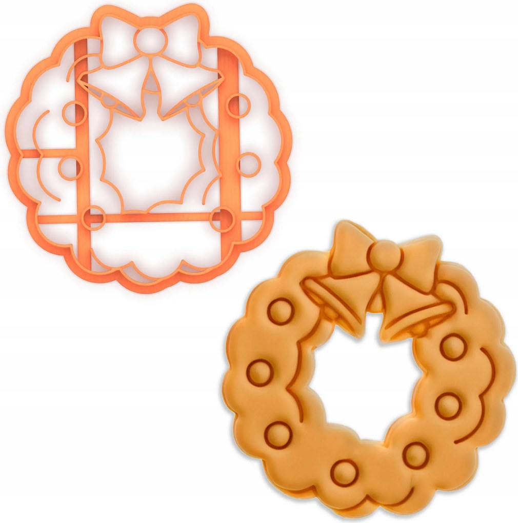 Prémium Mézeskalács Forma Koszorú Karácsonyi Koszorú Fagyöngy