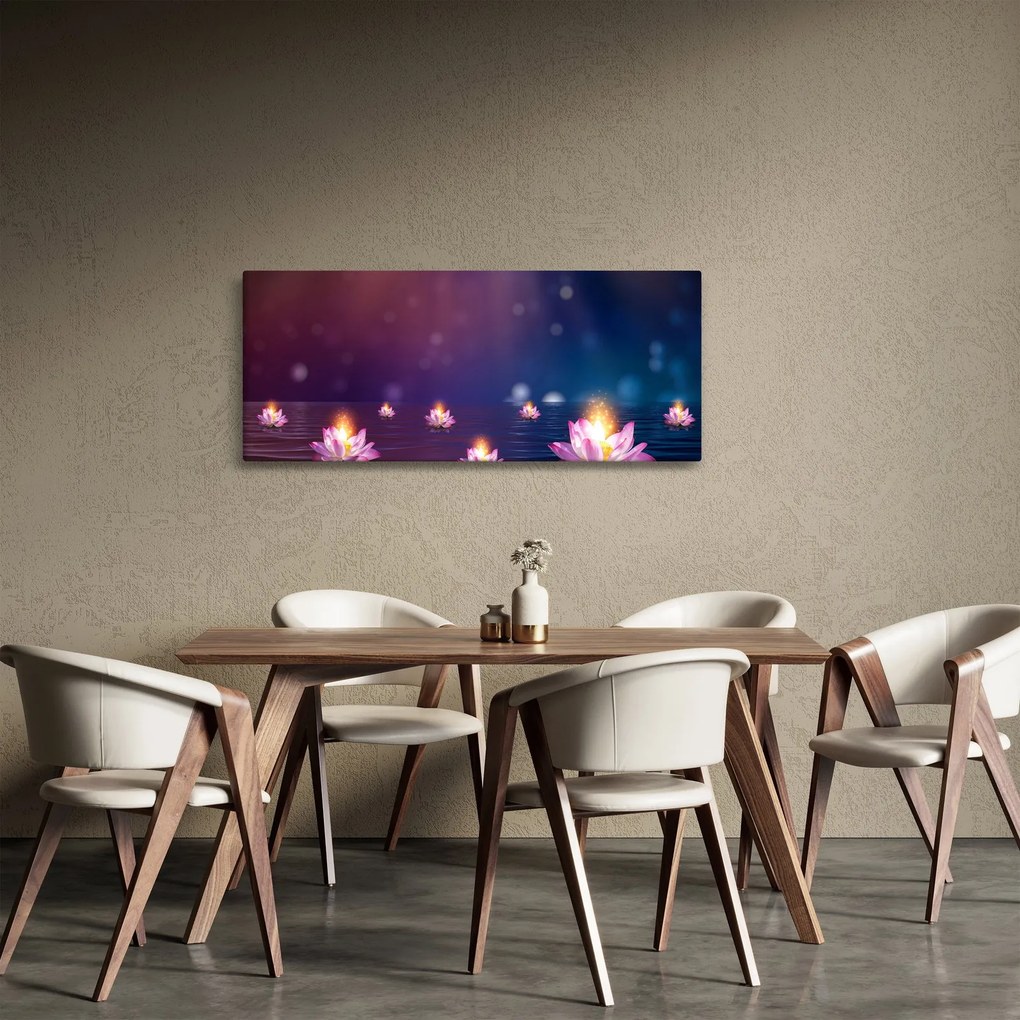 Kép - varázslatos vízililiom (120x50 cm)