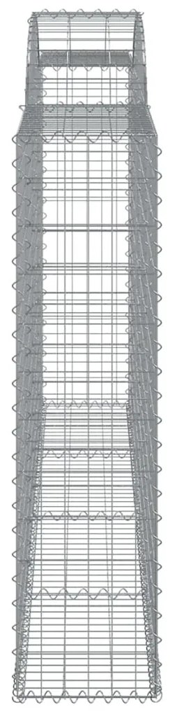 20 db íves horganyzott vas gabion kosár 300x30x120/140 cm