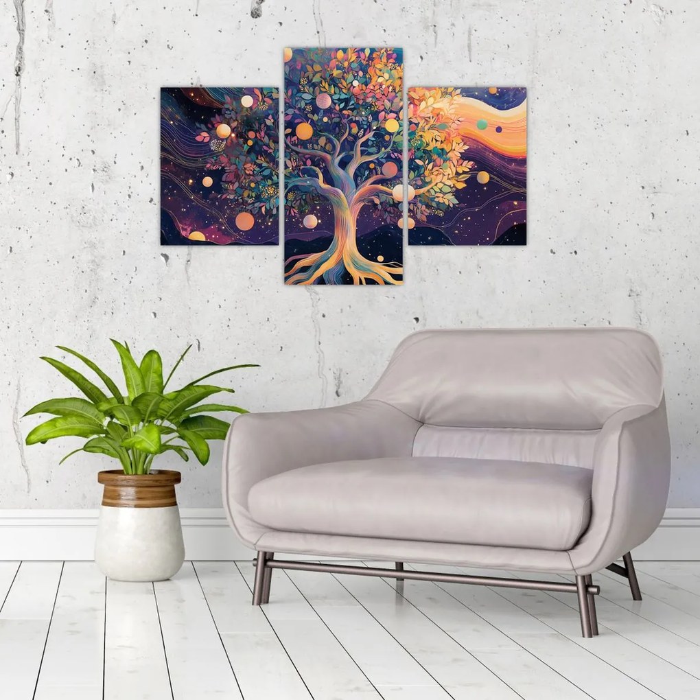 Kép – Lila fa tele energiával (90x60 cm)