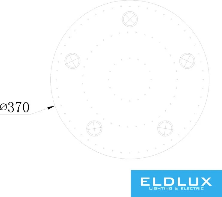 ELDLUX OMX6003-D370 ELDILEN Kristály Mennyezeti Lámpa IP20