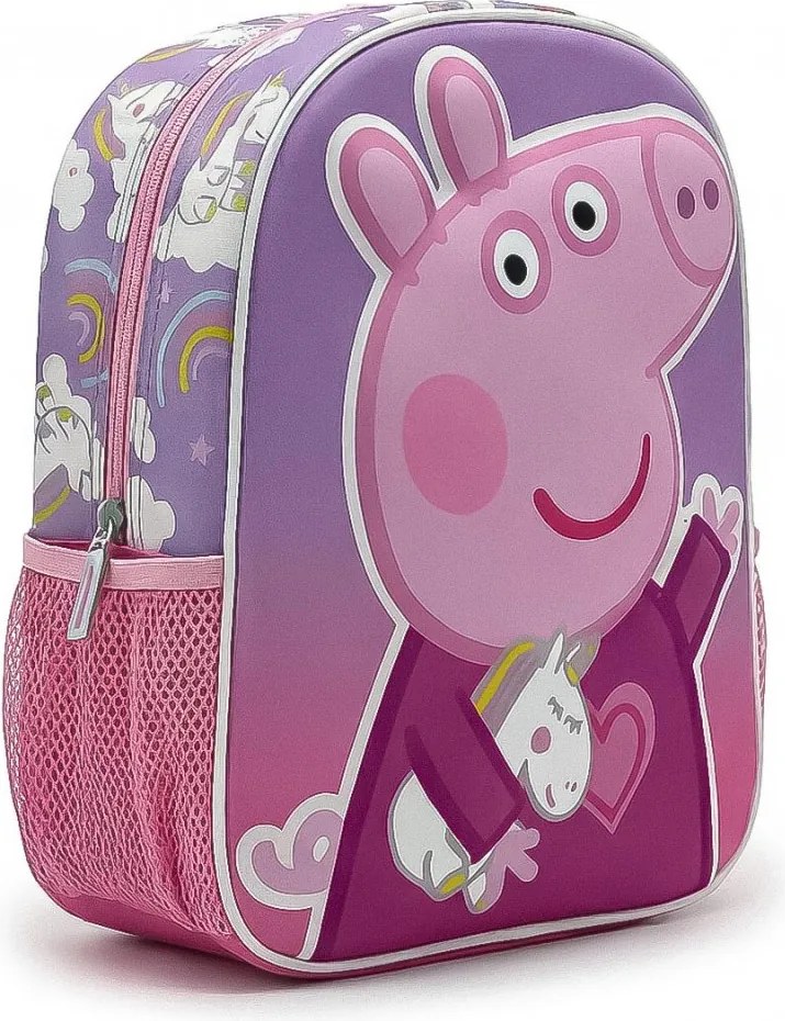 Peppa malac Unicorn 3D hátizsák, táska 30 cm