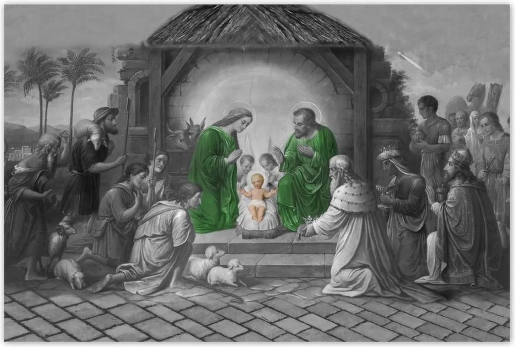 Poszterek 120x80 Betlehemi jászol Jézuska