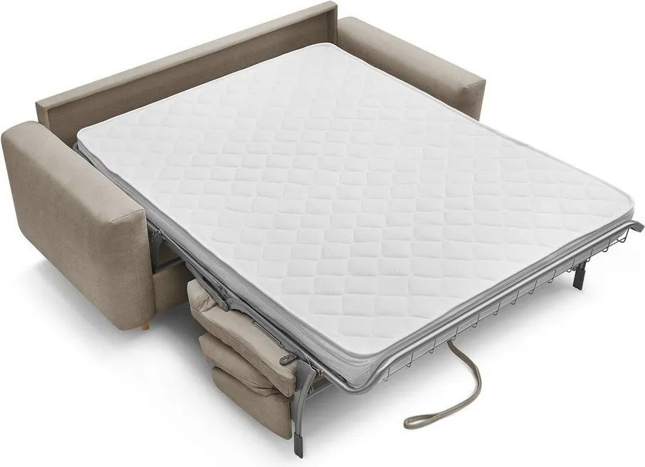 Szürkésbarna kanapé mindennapos alvásra-kinyitható 220 cm Cocoone – Bobochic Paris