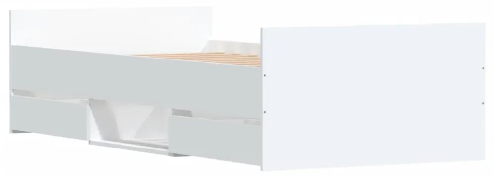 fehér ágykeret fej- és lábtámlával 90 x 200 cm