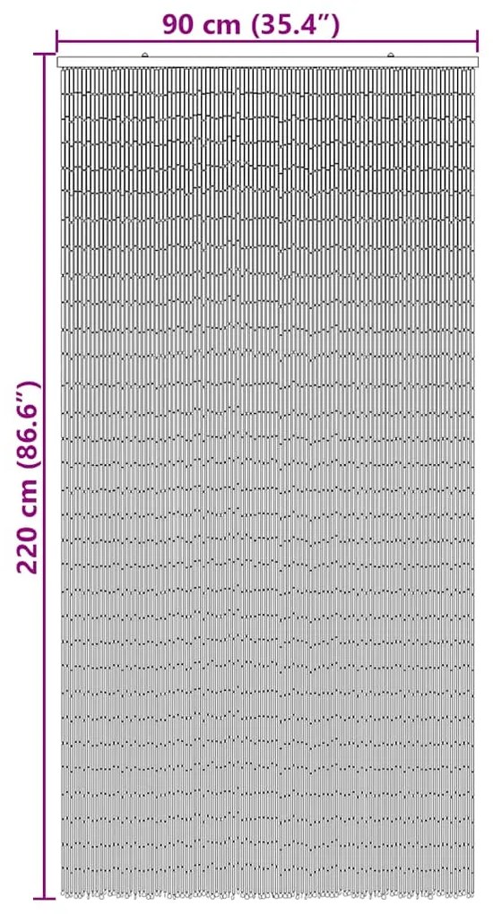 rovaros ajtófüggöny Bambusz nyomtatás 90x220 cm Bambusz