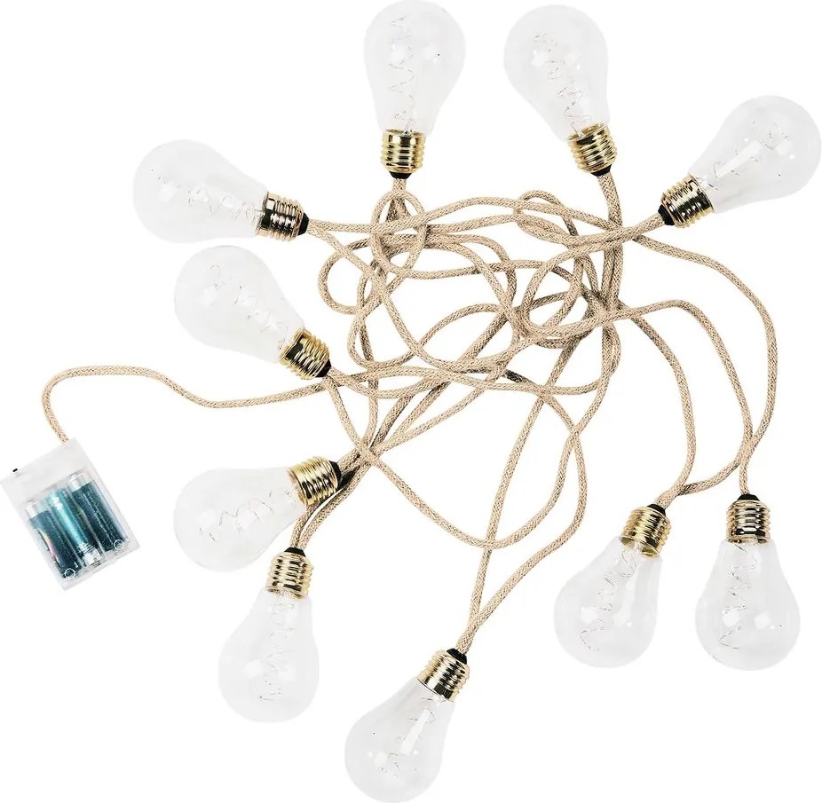BULB LIGHTS égősor villanykörték LED, 10 égővel USB kábellel
