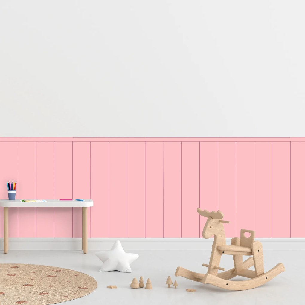 PIPPER. Textil öntapadó tapéta - Egy téglalap - Cukorka rózsaszín színű Méret: 60cm, Szín: Kombináció