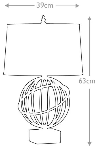 Feiss FE-SPENCER-TL - Asztali lámpa SPENCER 1xE27/60W/230V