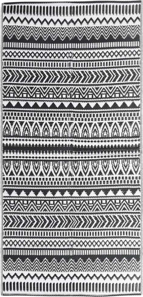 vidaXL kültéri szőnyeg ARAKIL fekete 80x150 cm PP