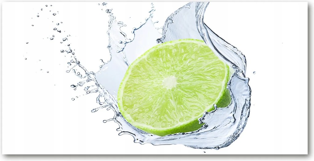 Fotótapéta falra edzett üveg lime 140x70