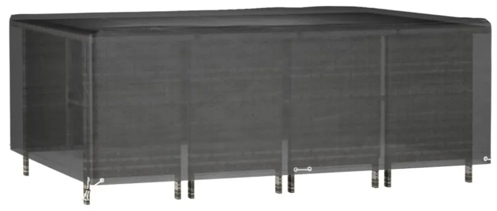 téglalap alakú kerti bútorhuzat 12 fűzőlyukkal 240x180x80 cm