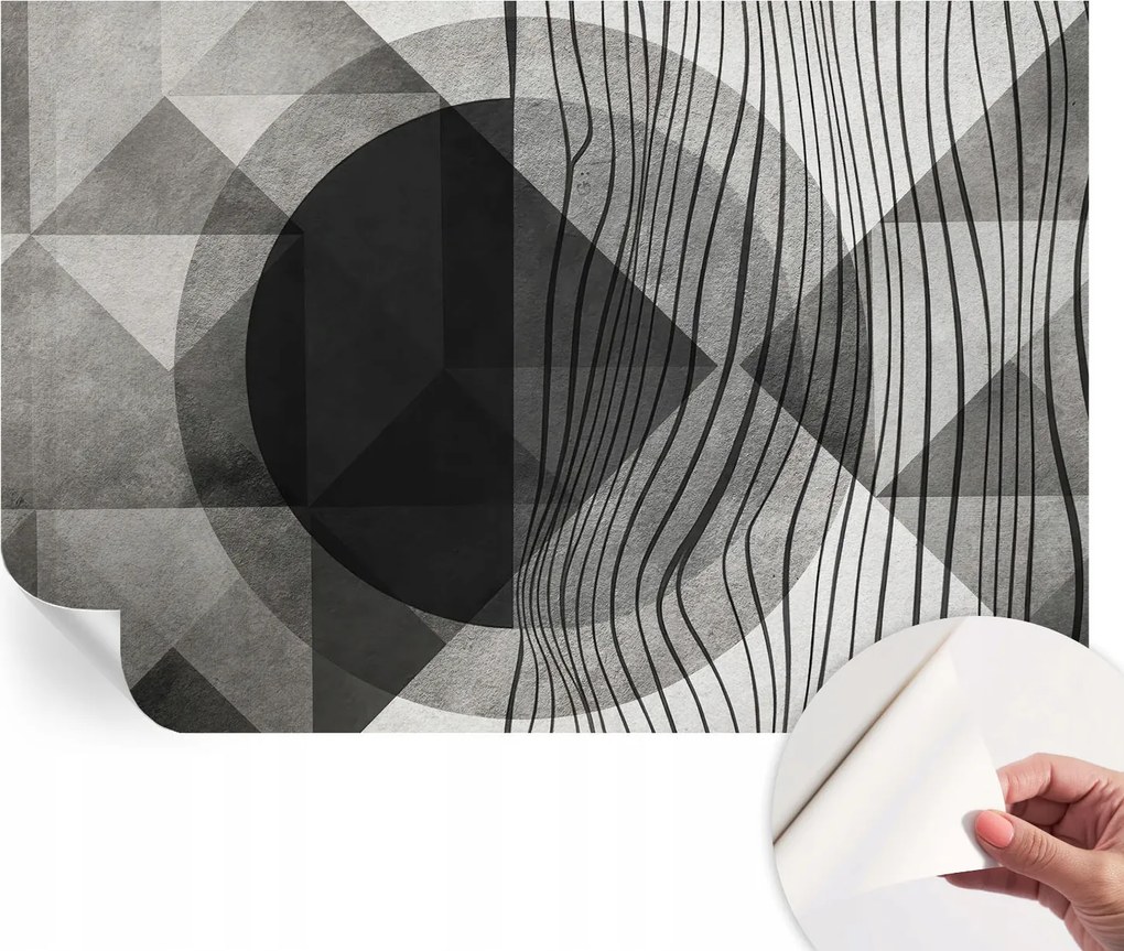 Öntapadós fali fotótapéta Hálószobába Absztrakt formák 104x70