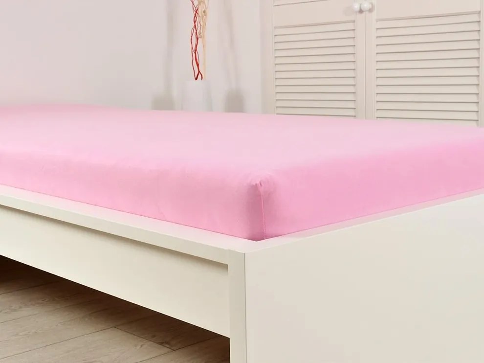 Jersey lepedő ALVORA 90x200 cm rózsaszín