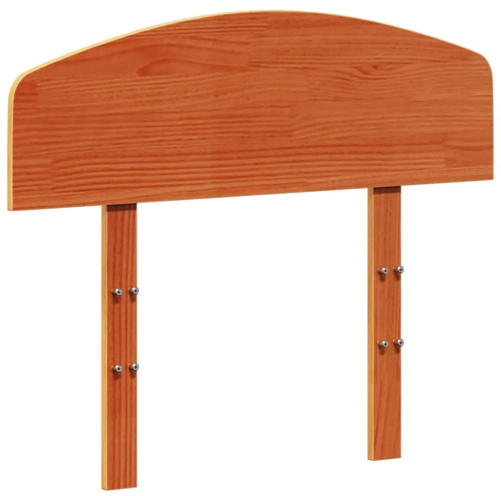 viaszbarna tömör fenyőfa fejtámla 75 cm