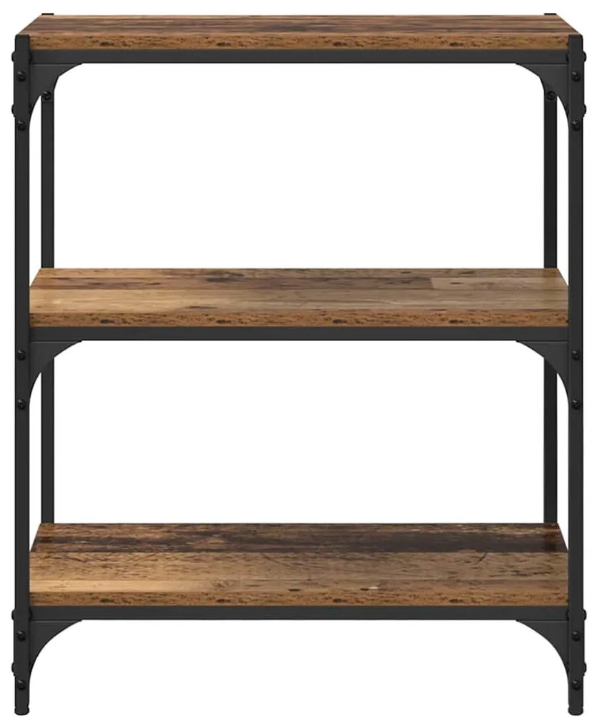 Könyvespolc Régi fa 60 x 33 x 71 cm Faanyag