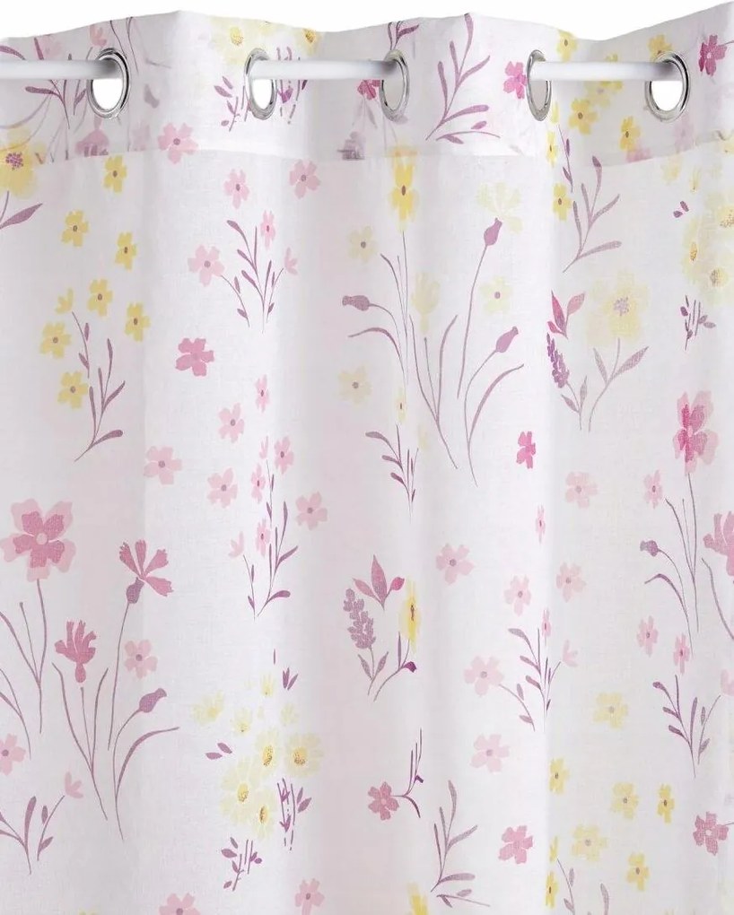 140/250 Virágmintás Függöny 1DB