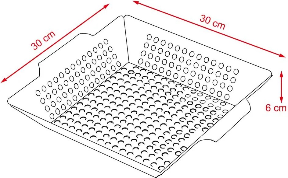 NOVARA BBQ Grillező serpenyő zöldségekre