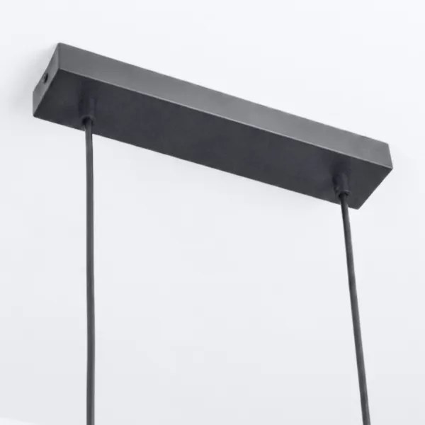 Brilagi - LED RGBW fényerőszabályozható kábelre függesztett csillár SELE 6xGU10/6,5W/230V fekete/tölgy