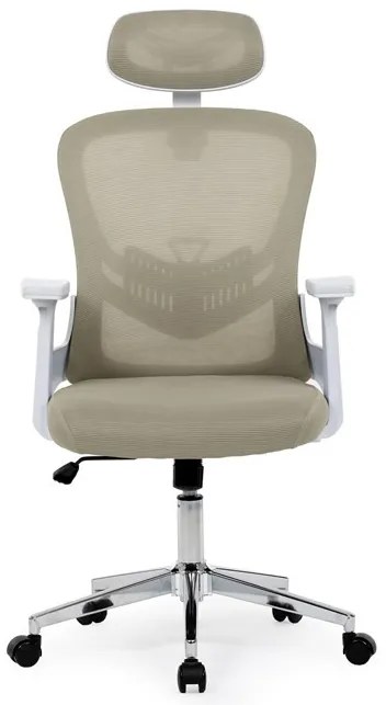 Bézs Hálós Irodai Szék, Hinta Mechanikával. KA-K2031 BGE